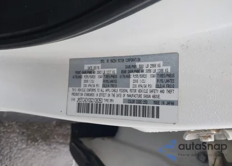 2016 Mazda Cx-9 Grand Touring from USA, damaged, VIN JM3TCADY0G0108050